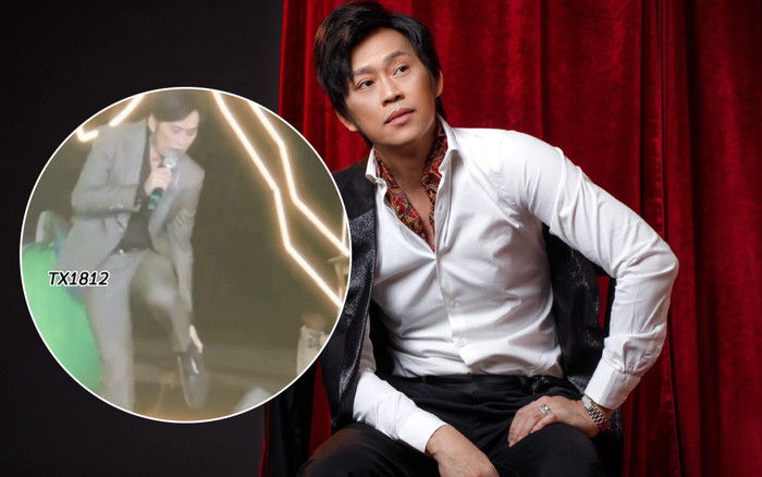 Gặp sự cố khi đang hát, Hoài Linh cởi phăng giày trên sân khấu ca nhạc tại miền Trung Ảnh 2