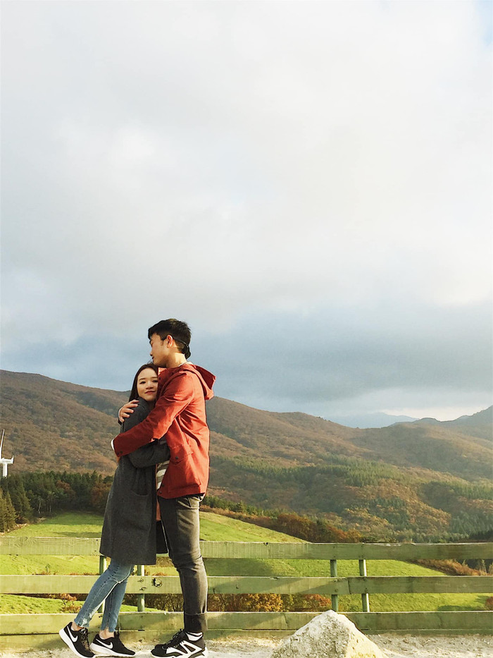 Hình ảnh hiếm hoi của Lương Xuân Trường và bà xã xinh đẹp