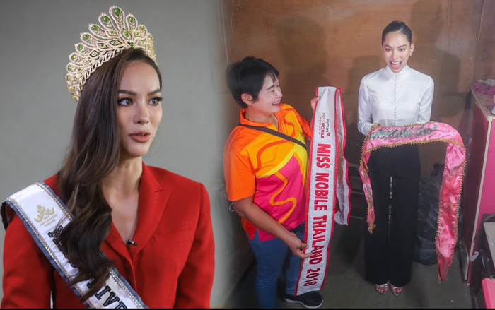 Đối thủ Ngọc Châu - Hoa hậu Hoàn vũ Thái Lan không ngại khoe cuộc sống 'nhà tranh vách lá' Ảnh 2