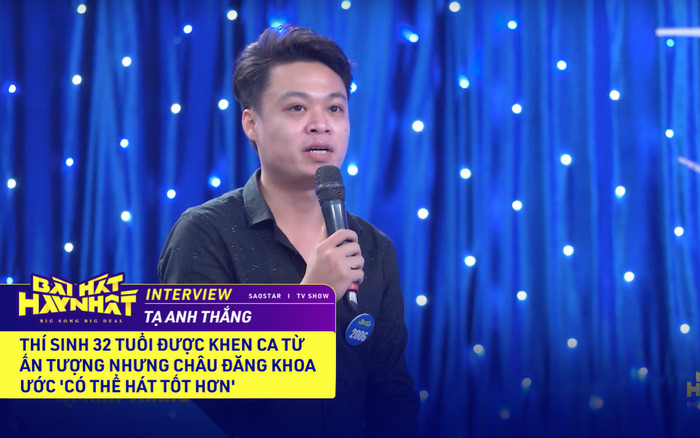 Thí sinh 32 tuổi được khen ca từ ấn tượng nhưng Châu Đăng Khoa ước 'có thể hát tốt hơn' Ảnh 2