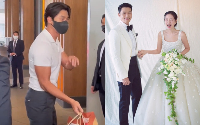 Hyun Bin 'gây bão' cực mạnh với clip đi làm xách cả núi quà về cho Son Ye Jin Ảnh 2