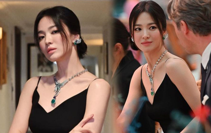 'Tóc mái rèm cửa' của Song Hye Kyo được lăng xê nhiệt tình để ăn gian tuổi trên thảm đỏ Ảnh 2