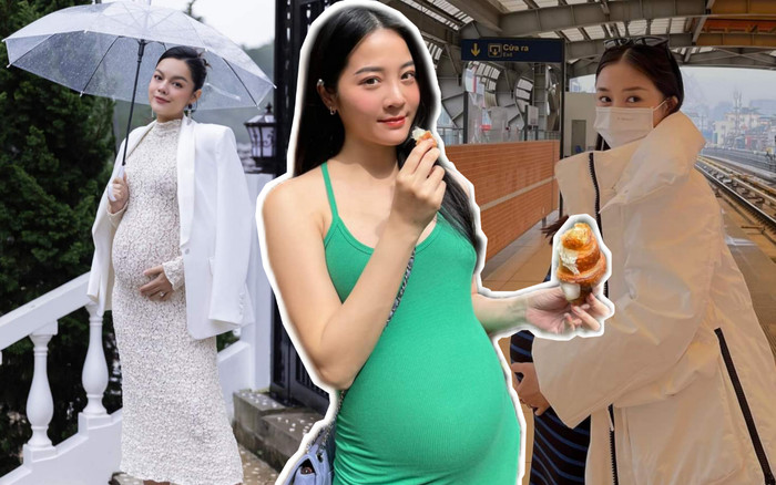 Điểm danh các mẹ bầu Vbiz mê diện đầm ôm: Phạm Quỳnh Anh tự tin khoe cá tính, Salim sành điệu, trẻ trung Ảnh 2