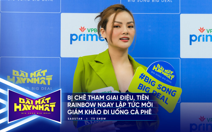 Bài hát hay nhất 2022: Bị chê tham giai điệu, Tiên Rainbow ngay lập tức mời giám khảo đi uống cà phê Ảnh 2