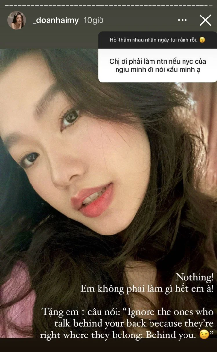 Doãn Hải My thẳng thắn trả lời câu hỏi về người yêu cũ của bạn trai.