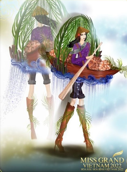 'Điệu lý kiều dừa' có cảm hứng từ dừa nước, loại quả dân dã gắn liền với tuổi thơ sông nước. Quả dừa nước ngọt ngào, dẻo dai từ bên trong như những cô gái thướt tha trong bộ áo bà ba đấm mình bên những hàng dừa nước mênh mông rộng lớn.