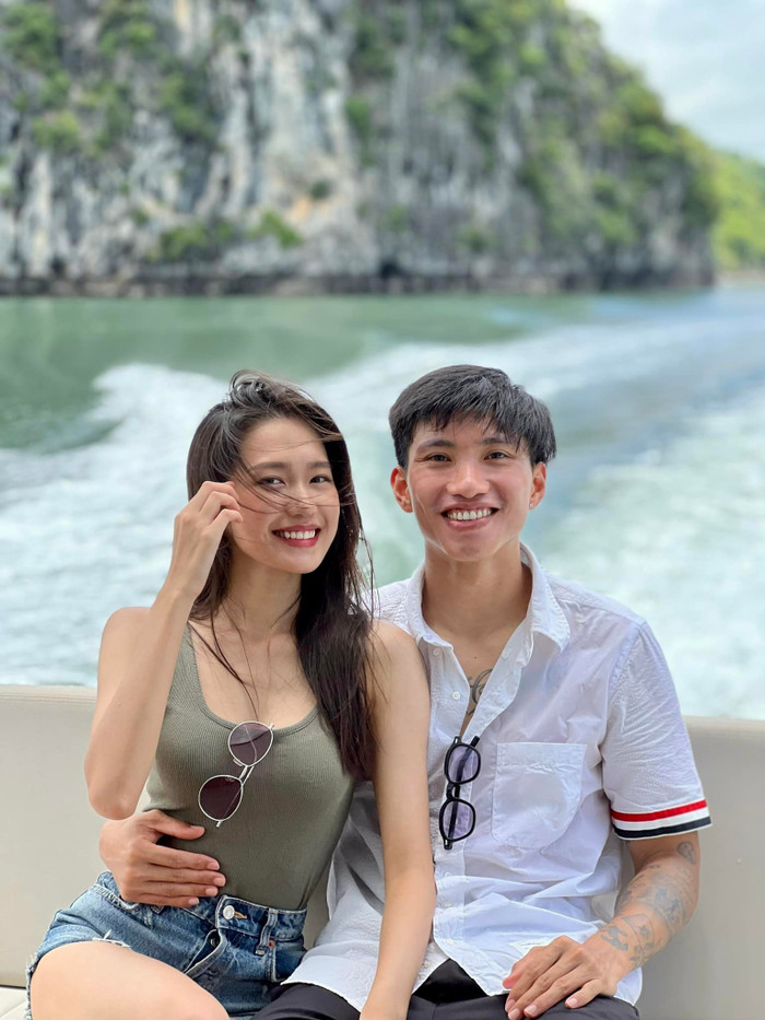 Đoàn Văn Hậu và Doãn Hải My.