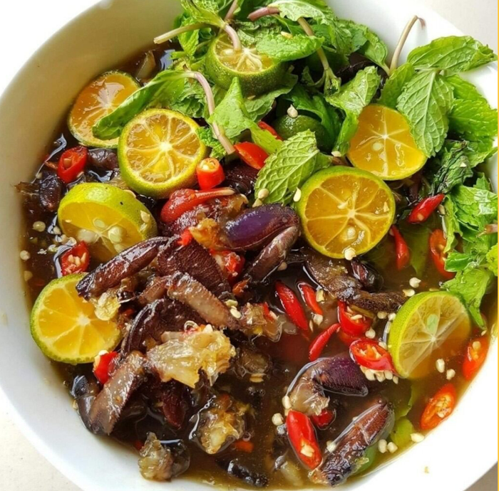 Món ba khía trộn tỏi ớt ăn rất hao cơm