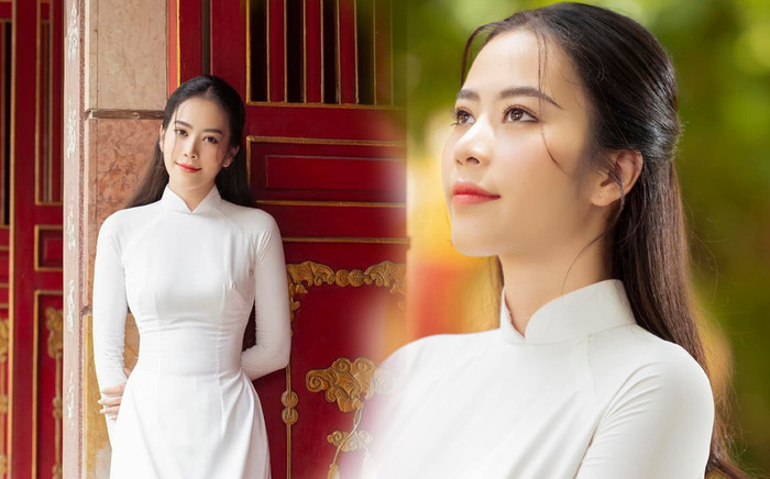 Nam Em mặc áo dài đầy trẻ trung, netizen tiếc nuối so sánh với layout đêm chung kết Miss World Vietnam Ảnh 2