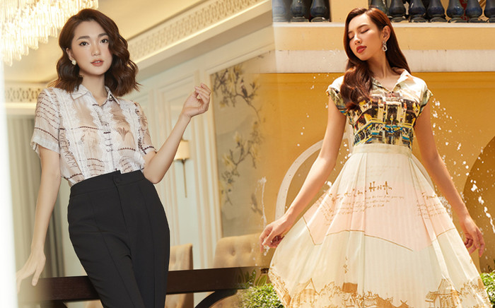 Hoa hậu Thùy Tiên và bạn gái cũ Văn Đức thả dáng với đầm công sở: Ai 'chặt' ai? Ảnh 2