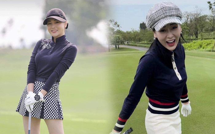 Thời trang golf của Quỳnh búp bê Phương Oanh: Kín mít nhưng vẫn quyến rũ lạ thường Ảnh 2