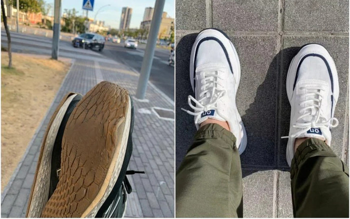 Nắng nóng ở Trung Quốc khiến người đi đường chảy cả đế giày Ảnh 2