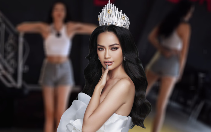 Hoa hậu Ngọc Châu nhảy nhót hit của BlackPink: Body cộng vũ đạo 'đỉnh chóp' thế này sao fan không mê! Ảnh 2