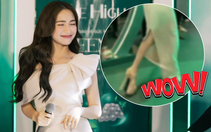 Hòa Minzy đi giày như 'cà kheo', diện đầm dài thường thượt nhưng vẫn 'quẩy' vũ đạo cứ gọi là lên luôn! Ảnh 2