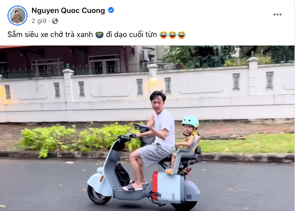 Đến lượt đại gia Cường Đô La công khai chở 'trà xanh' xuống phố bằng siêu xe Ảnh 1