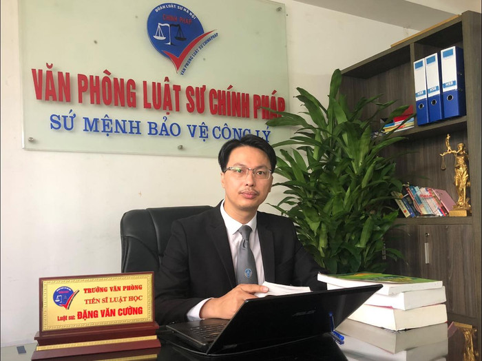 Ts.Ls. Đặng Văn Cường, Trưởng Văn phòng luật sư Chính Pháp, Đoàn luật sư Hà Nội, chia sẻ về vụ việc.