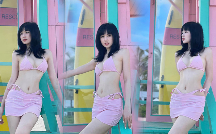 Tâm Tít đam mê 'thả dáng' với bikini cắt xẻ hiểm hóc, dân tình 'xin vía' eo thon của bà mẹ 2 con Ảnh 2