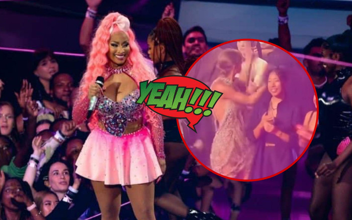Góc đáng yêu: Taylor Swift kêu gọi đồng nghiệp và khán giả cổ vũ cho Nicki Minaj tại MTV VMAs 2022 Ảnh 2