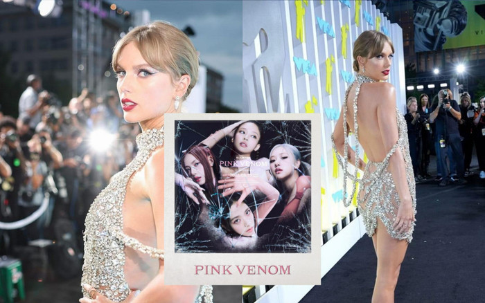 Taylor Swift khiến fan 'gào rú' khi bắt trend Pink Venom của BlackPink trong hậu trường MTV VMAs 2022 Ảnh 2