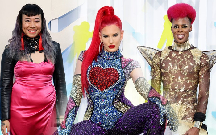 Thảm đỏ MTV VMAs 2022 trở nên hài hước với nhiều bộ cánh 'trời ơi' Ảnh 2