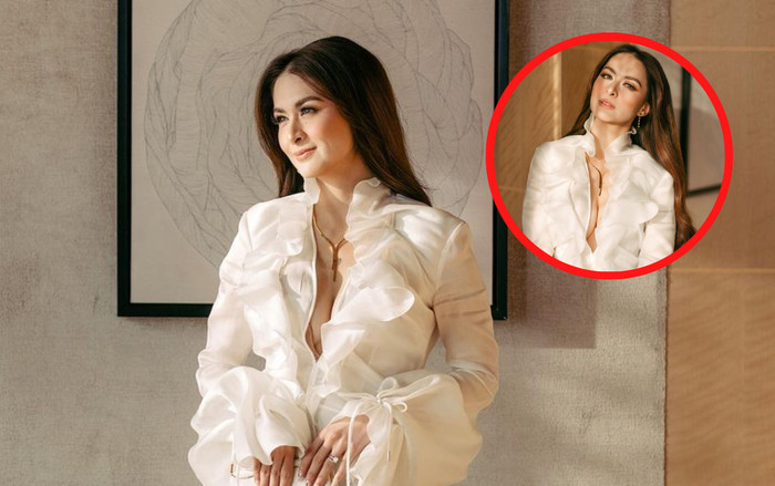 'Mỹ nhân đẹp nhất Philippines' Marian Rivera diện váy hở bạo o ép vòng 1 Ảnh 2