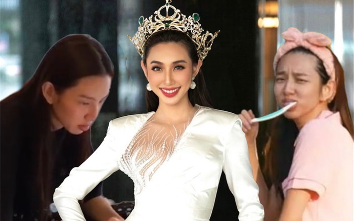 Hai trạng thái khác biệt của Hoa hậu Thùy Tiên: Đi sự kiện 'lồng lộn' hết mình, ở nhà mặc đồ bộ 'hú hồn' Ảnh 2