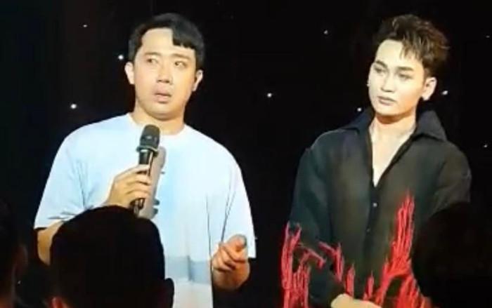 Trấn Thành, Lê Giang bật khóc nức nở tại họp báo vì một câu nói của Ali Hoàng Dương Ảnh 2