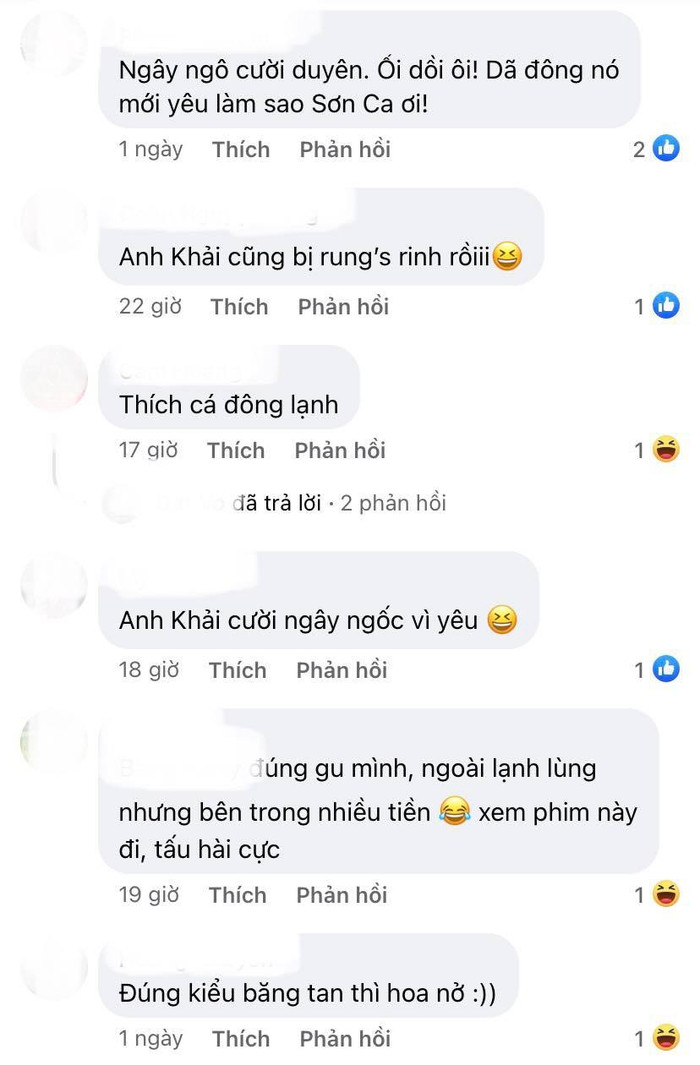 Bình luận của khán giả về trạng thái 'rã đông' của Khải.