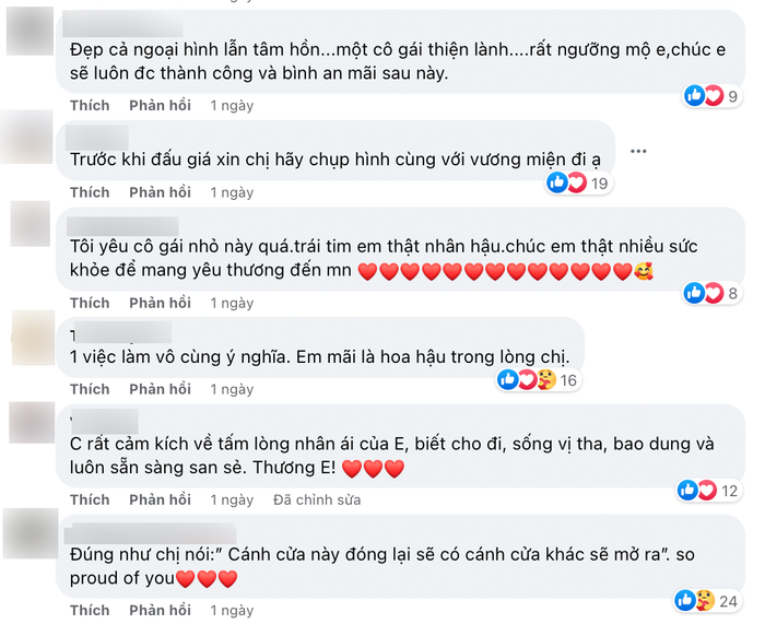 Hành động nhân văn của Nam Em giúp cô trở thành người đẹp nhân ái trong lòng khán giả.