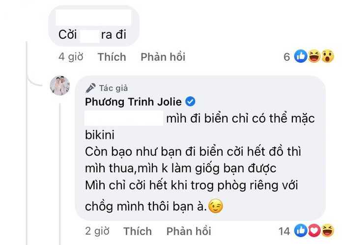 Đây không phải là lần đầu tiên cô lên tiếng về việc khoe ảnh diện bikini trên trang cá nhân