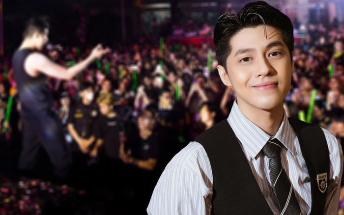 Đang say sưa hát nhạc tình trên sân khấu, Noo Phước Thịnh bỗng dừng hát vì bị.... 'cướp mic'? Ảnh 2