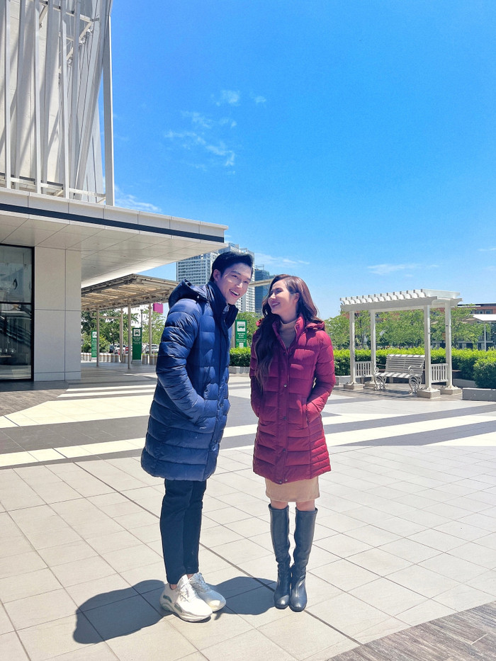 Khoảnh khắc hạnh phúc của cặp đôi Đình Tú - Huyền Lizzie.