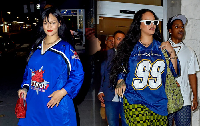 Rihanna gây sốt khi xuống phố với bộ cánh to như 'bao tải' Ảnh 2