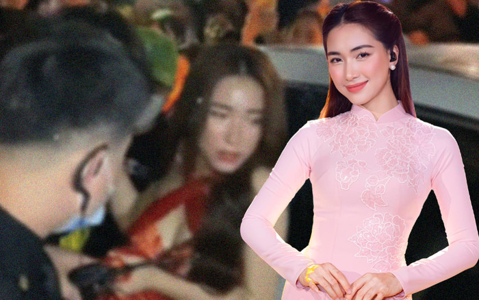 Khổ thân Hòa Minzy: Luống cuống xách vách, di chuyển đầy khó khăn ra khỏi 'biển người' sau khi diễn xong! Ảnh 2