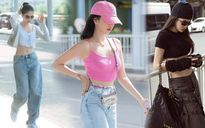 Ngọc Trinh và gu thời trang sân bay cá tính: Diện mãi một kiểu đồ nhưng vẫn cuốn hút khó tả Ảnh 2