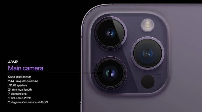Apple nâng cấp camera với độ phân giải lên đến 48MP