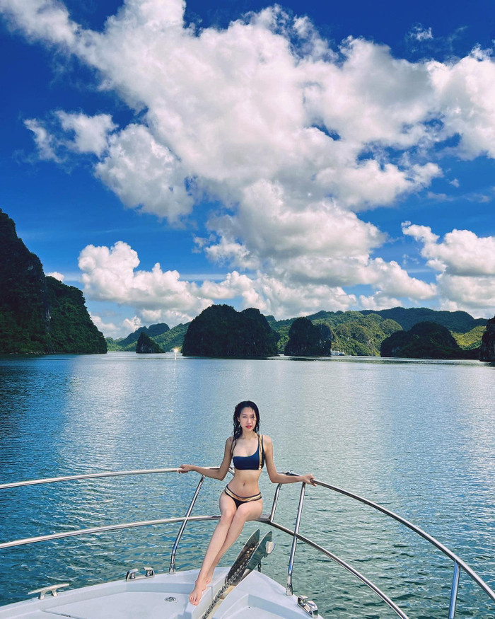 Số đo vòng một không lớn cũng là nhược điểm khiến cho Doàn Hải Mỹ từng lép vế trong một cuộc thi nhan sắc. Ảnh: FBNV