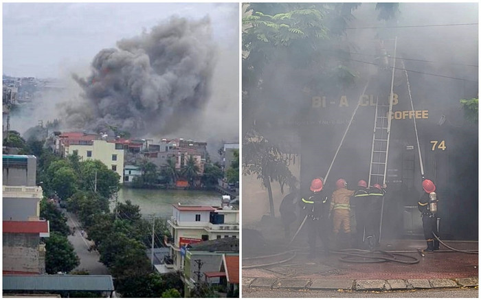 Cháy lớn tại quán Bi-a Club ở Bắc Ninh, khói đen bốc lên dày đặc ngắt điện toàn khu vực Kinh Bắc Ảnh 2