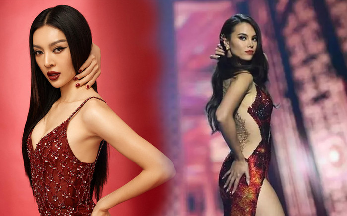 Bùi Lý Thiên Hương 'bung skill' catwalk tại Miss Grand Vietnam: Sao hao hao Miss Universe Catriona Gray? Ảnh 2