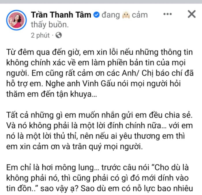 Trần Thanh Tâm phủ nhận ồn ào của 'tú ông' Lê Hoàng Long: 'Sao em nỗ lực bao nhiêu cũng không đủ?' Ảnh 4