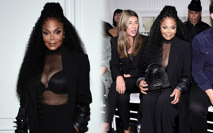 Dù U60, em gái Michael Jackson vẫn 'chiếm sóng' với chiếc áo xuyên thấu lộ hết vòng một Ảnh 2