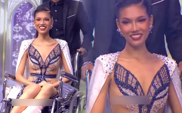 Miss Grand Saraburi 2023: Thí sinh thi Hoa hậu có màn trình diễn váy dạ hội… trên xe lăn Ảnh 2