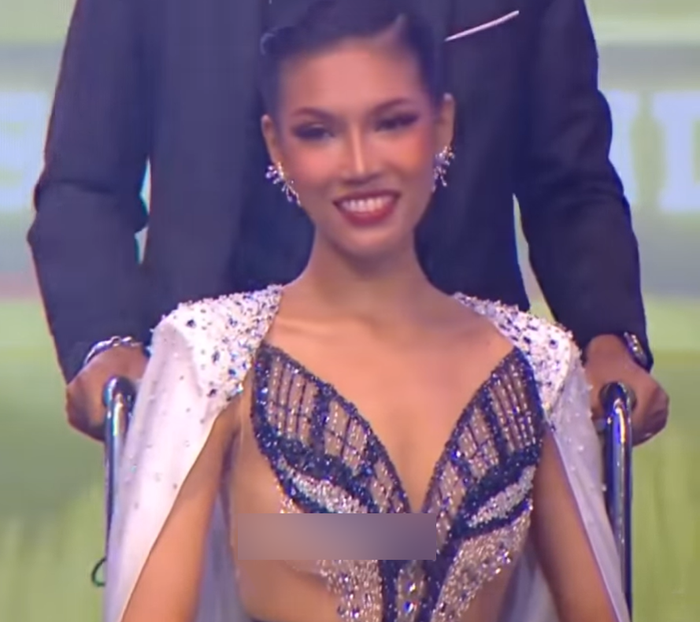 Miss Grand Saraburi 2023: Thí sinh thi Hoa hậu có màn trình diễn váy dạ hội… trên xe lăn Ảnh 2