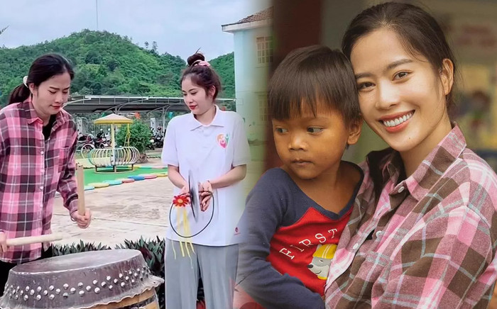 Lệ Nam - Nam Em tổ chức Trung thu cho trẻ em vùng cao: 'Quậy đục nước', bỏ hết hình tượng Ảnh 2