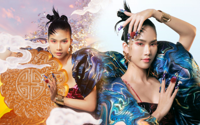 Á hậu Phương Anh hóa thành chị Hằng: Bê nguyên vẻ đẹp ma mị này đi thi chỉ có giật crown Ảnh 2