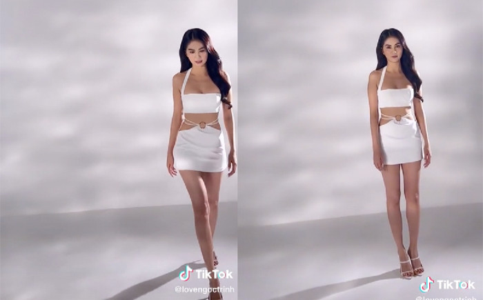 Hậu trường chụp ảnh chưa qua photoshop của Ngọc Trinh, nhan sắc thực ra sao? Ảnh 2