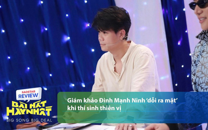 Giám khảo Đinh Mạnh Ninh 'dỗi ra mặt' khi thí sinh thiên vị Ảnh 2