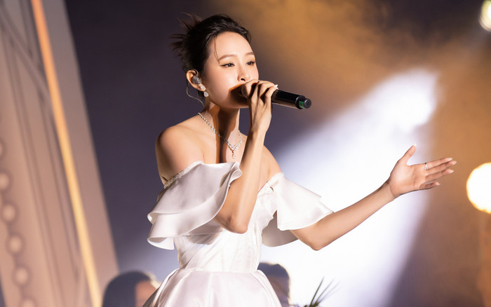 Hiền Hồ suýt khóc trên sân khấu, tiết lộ mất ngủ suốt mấy tháng sau ồn ào 'anh em nương tựa' Ảnh 2