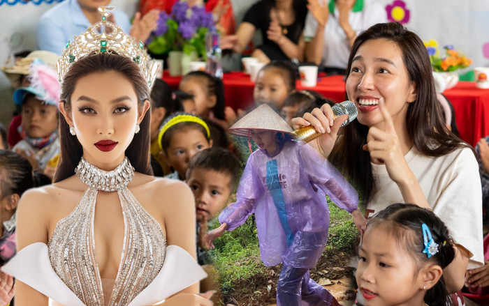 Thùy Tiên trèo đèo lội suối mang yêu thương về với bản làng: Có 1 vương miện vô hình mãi ở trong tim Ảnh 2