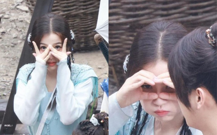 Ngu Thư Hân đáng yêu hết nấc trên trường quay Tiên Kiếm Kỳ Hiệp 6 nhưng vẫn bị chê điệu 'chảy nước' Ảnh 2